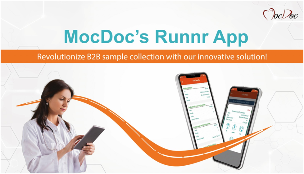 Revolutionize B2B sample collection for your laboratory! MocDoc’s Runnr App
